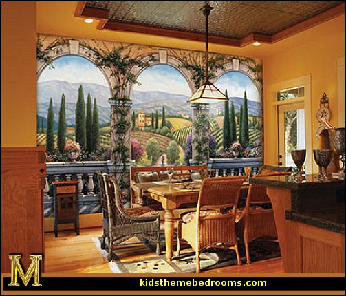 Maries Manor Tuscany Vineyard Style Decorating Tuscan Wall Mural