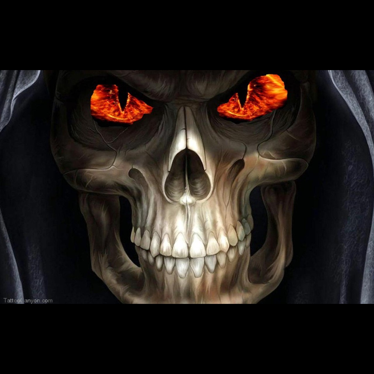 Grim Reaper Horror Skull Wallpaper Tattoo Picture