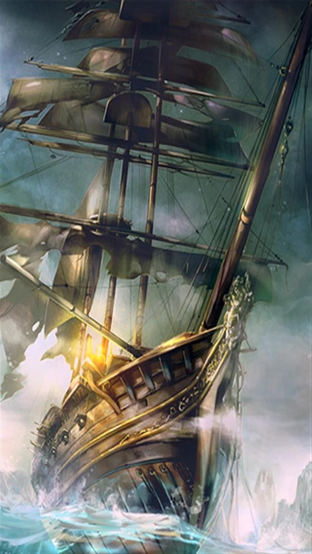 Pirate Ship iPad Wallpaper HD