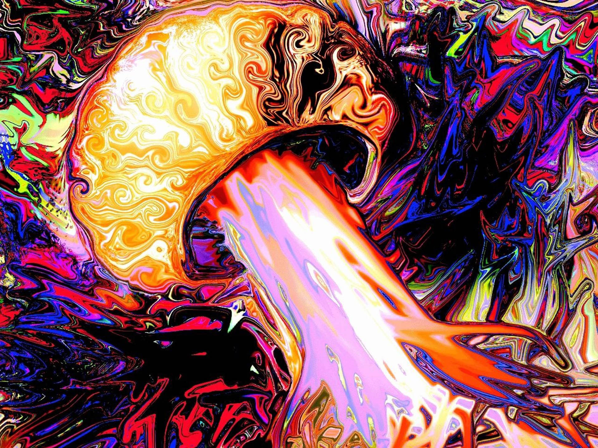 Trippy Dark Aesthetic Wallpaper