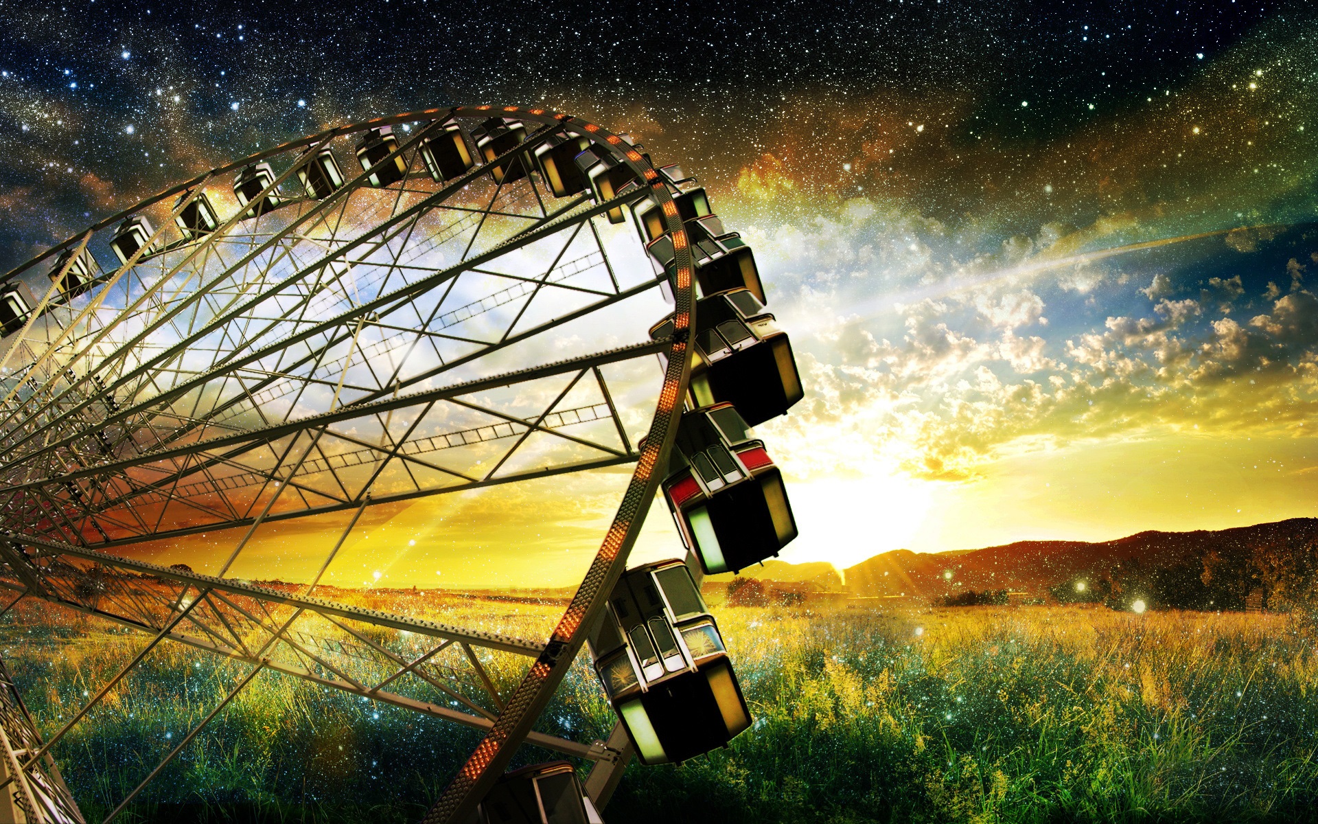 Ferris Wheel Widescreen Wallpaper