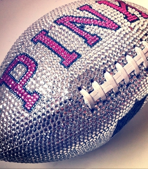 Bling Cute Diamond Football Pink Image On Favim