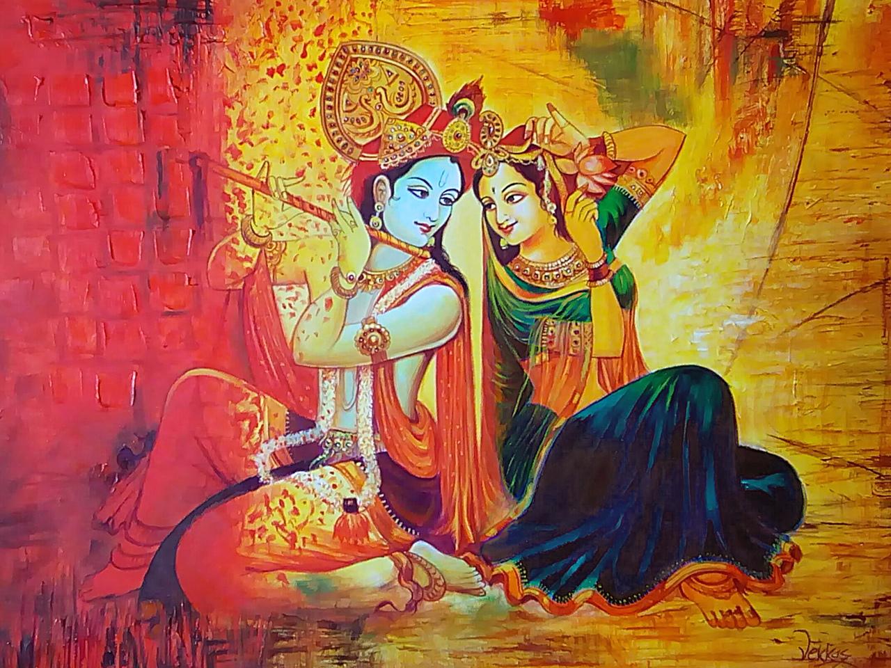Free download Download Lord Krishna Paintings Wallpaper 30 ...