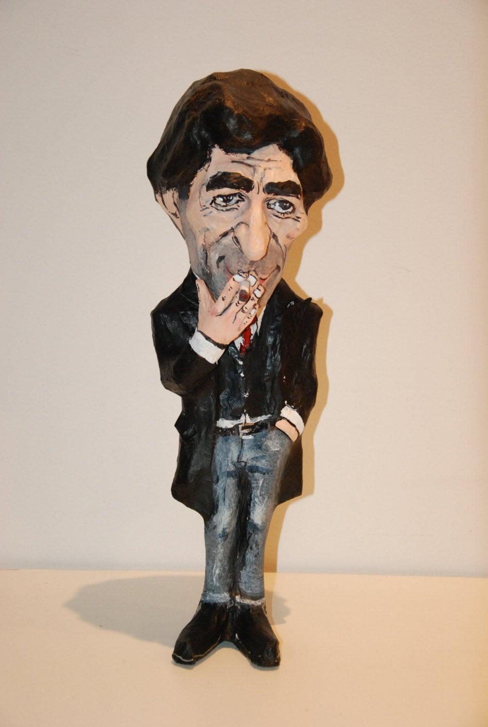 Free download Joaquin Sabina Sculpture Paper Mache Character Doll