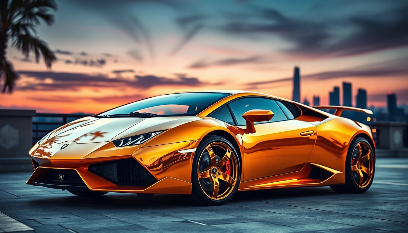 Gold Lamborghini Wallpaper