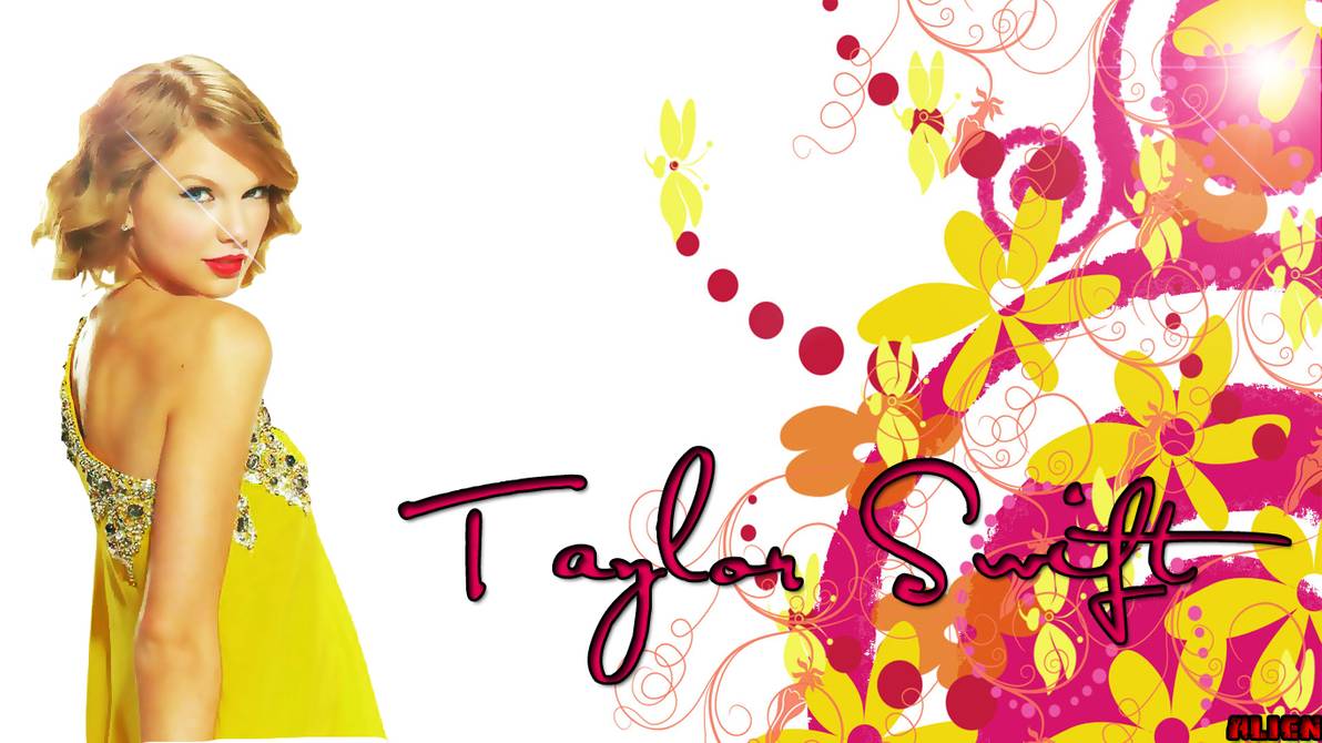 Taylor Swift Yellow Dress Bg By Jtag Alien