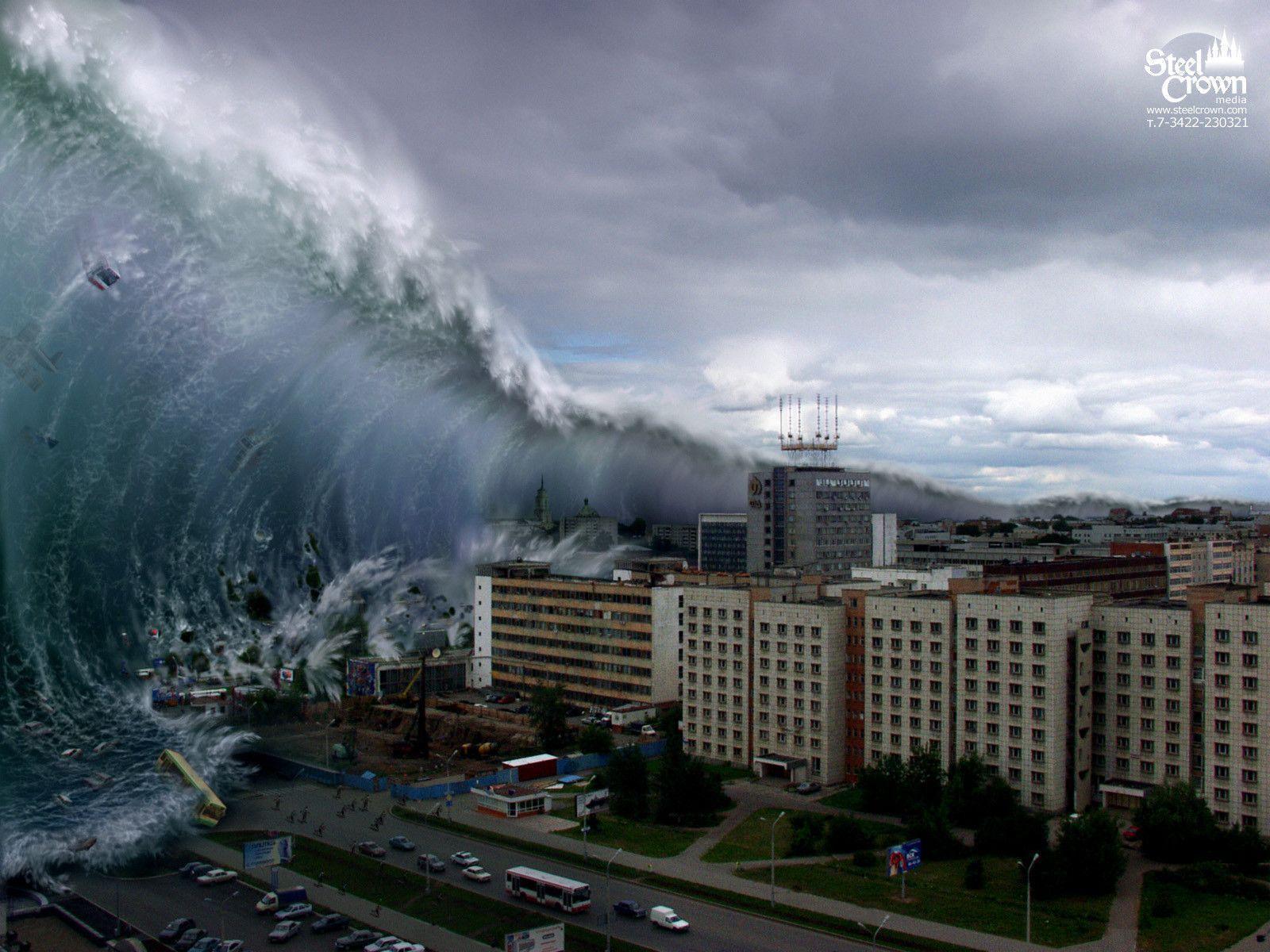 Tsunami Wallpaper Top Background