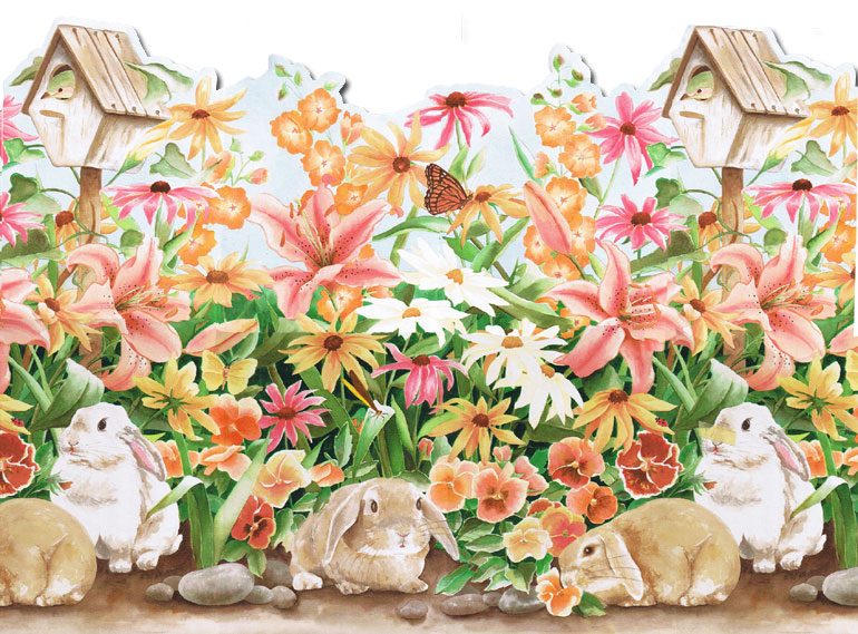 Free download shows the FULL repeat of the border What you see is what