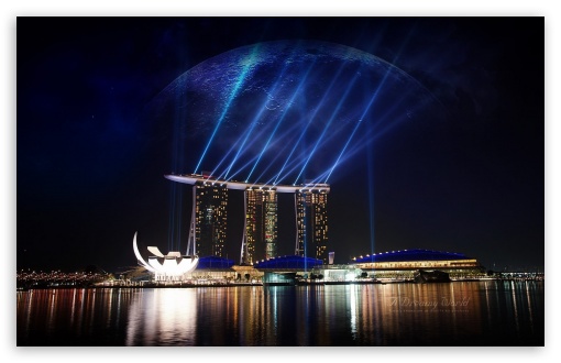 Marina Bay Sands Singapore HD Desktop Wallpaper Widescreen High