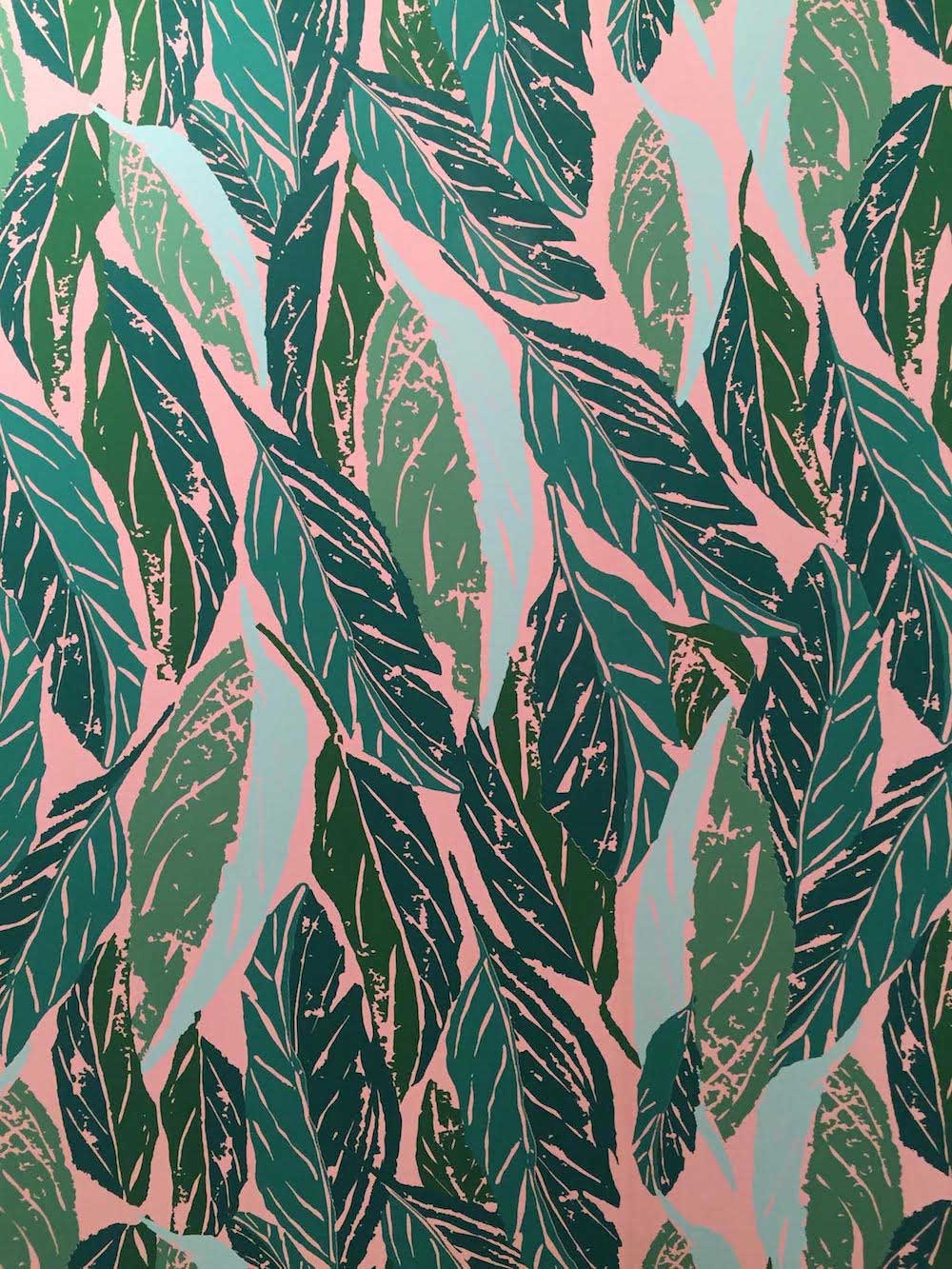 Hygge West S Nana Wallpaper Features Screen Printed Stylized