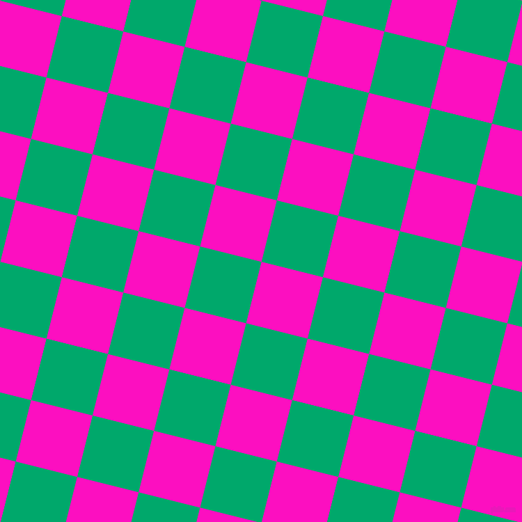 Shocking Pink And Jade Checkers Chequered Checkered Squares Seamless