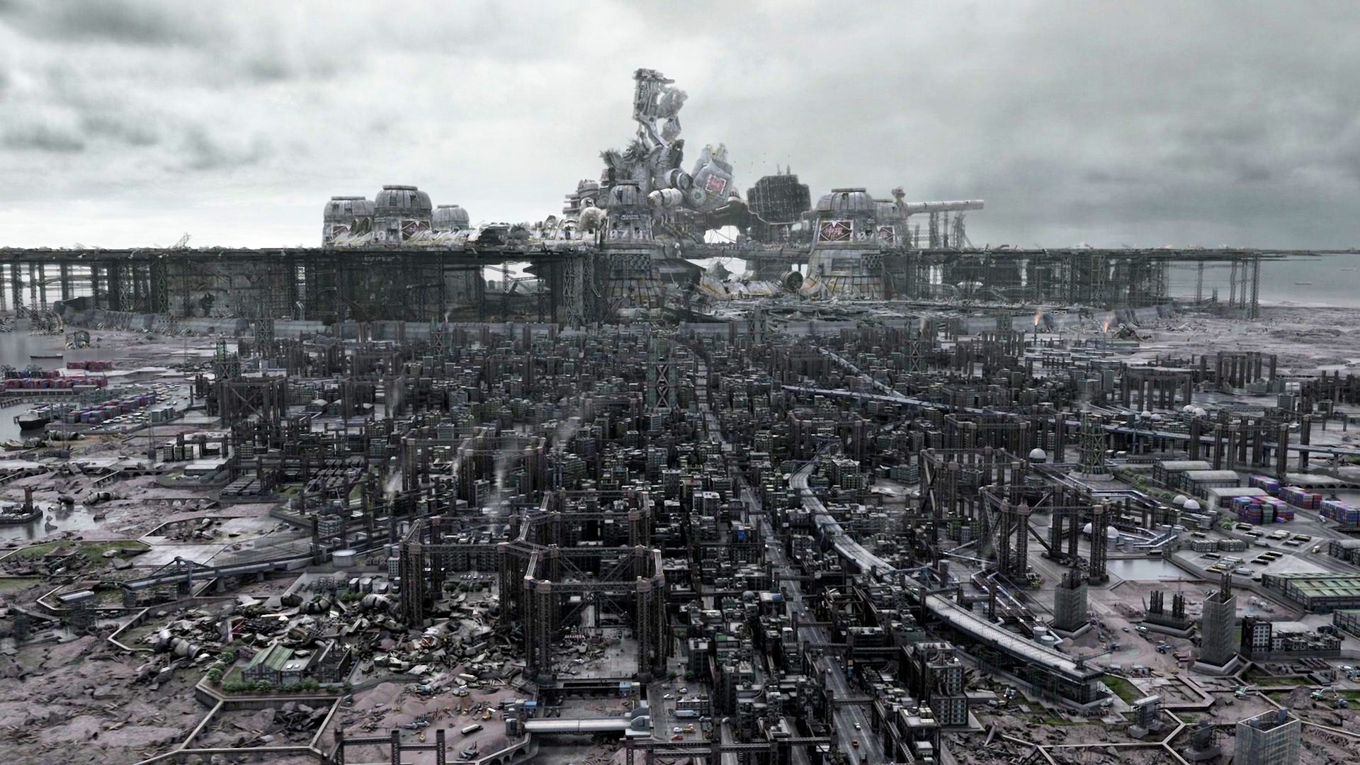 Sci Fi Steampunk City Cities Futuristic Wallpaper