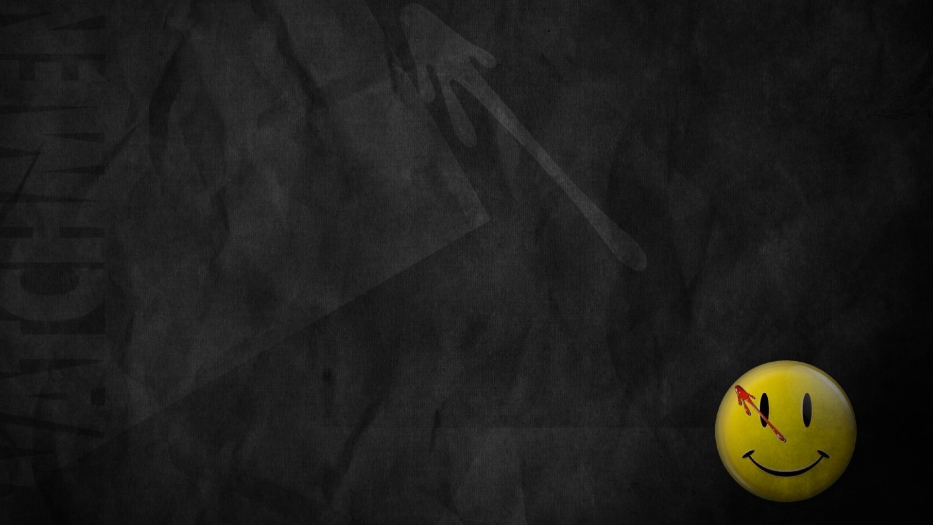 ScreenHeaven Watchmen black background smiley face 1920x1080