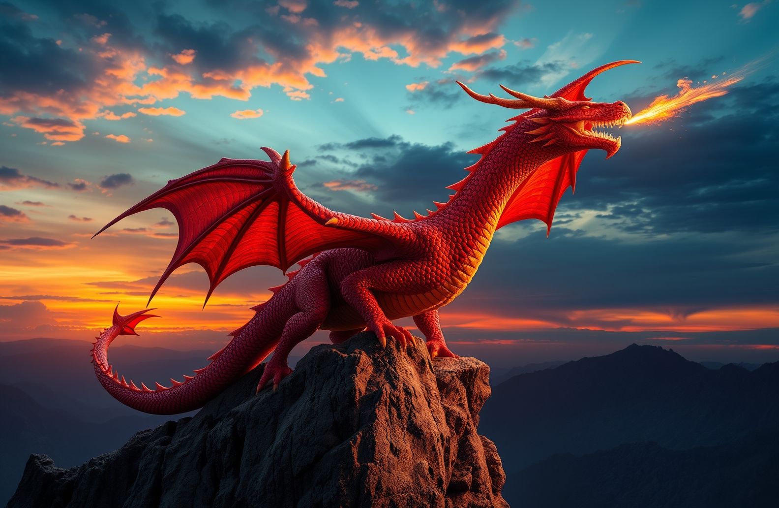 Red Dragon Wallpaper Hd