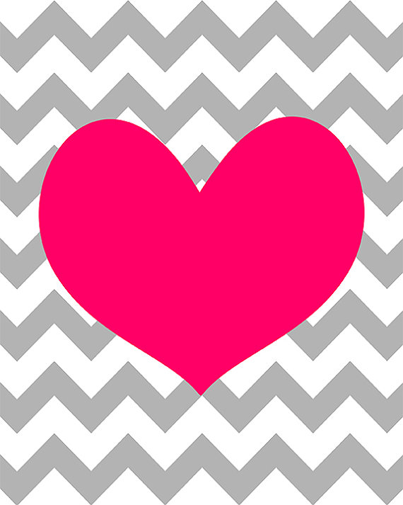 Pink And Black Chevron Background