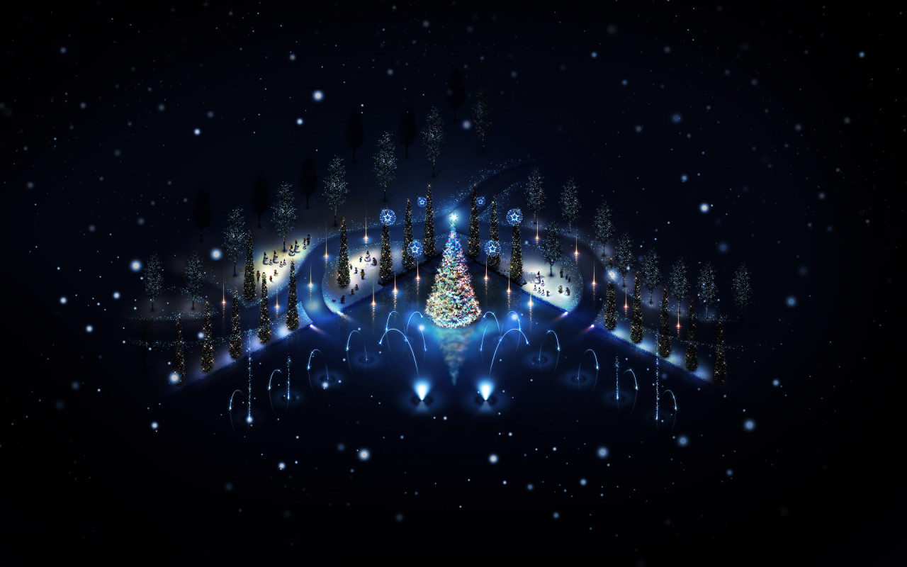 Elegant Christmas Desktop Wallpaper Showcasing Pictures Of Animation
