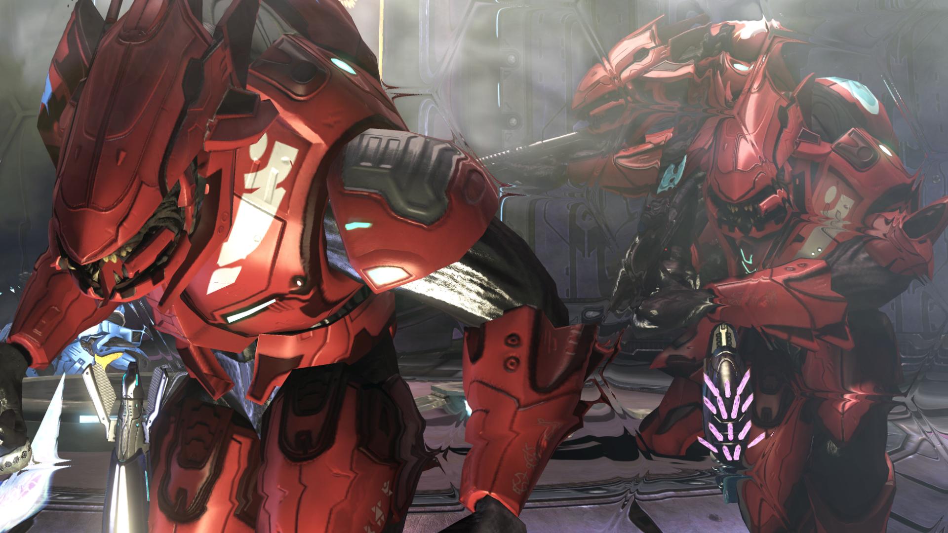 Halo Red Elites Attack Halo Wallpaper
