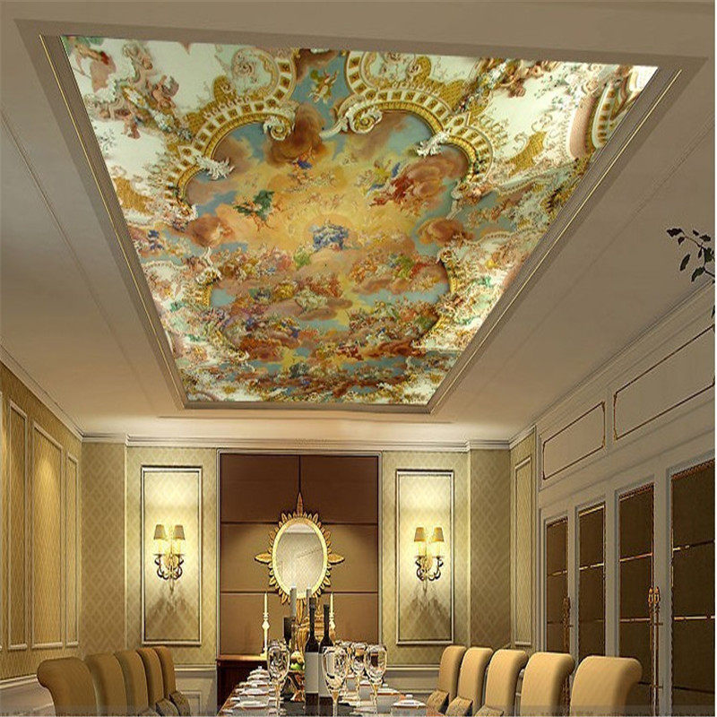 Ceiling Zenith Hotel Ktv Modern European Painting Wallpaper