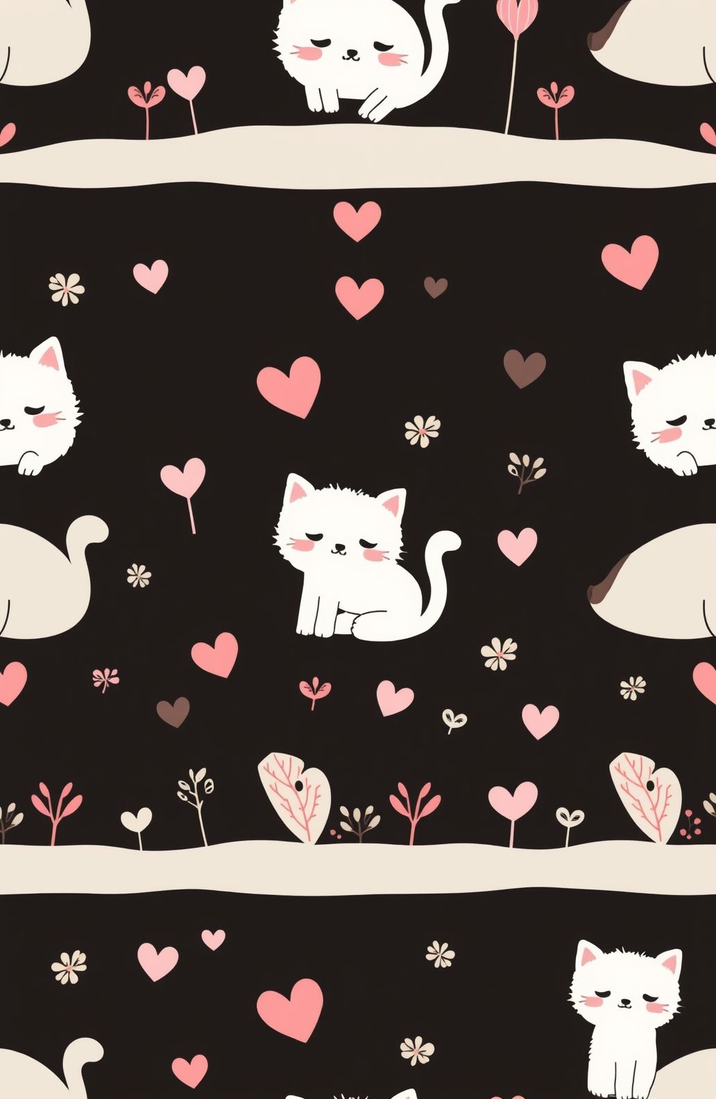 Cute Black And Pink Wallpaper