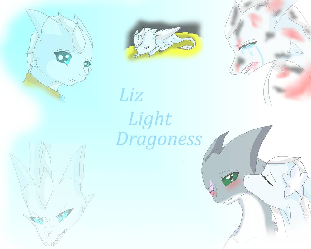 Liz Light Dragoness Wallpaper By Heroheart001