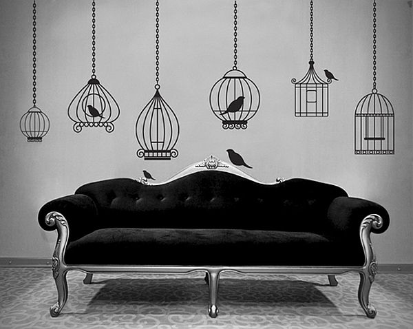 Birdcages Wallpaper Stickers Using In Home Design