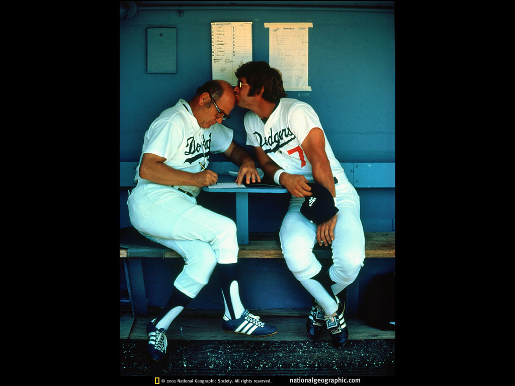 photographynationalgeCalifornia Dodgers Kiss 1979