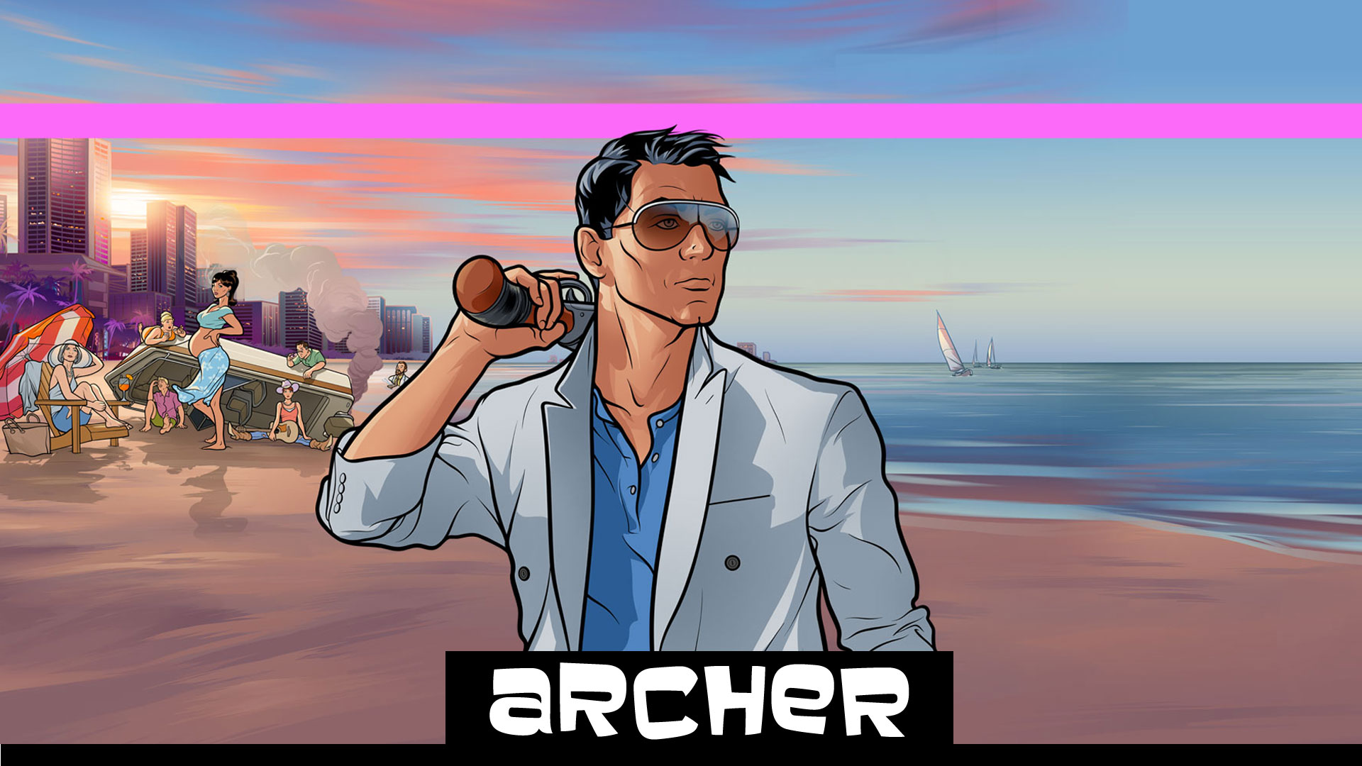 Archer Vice Wallpaper Archerfx