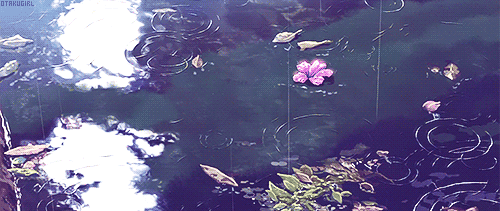 Anime Rain Cobblestone Garden GIF  GIFDBcom