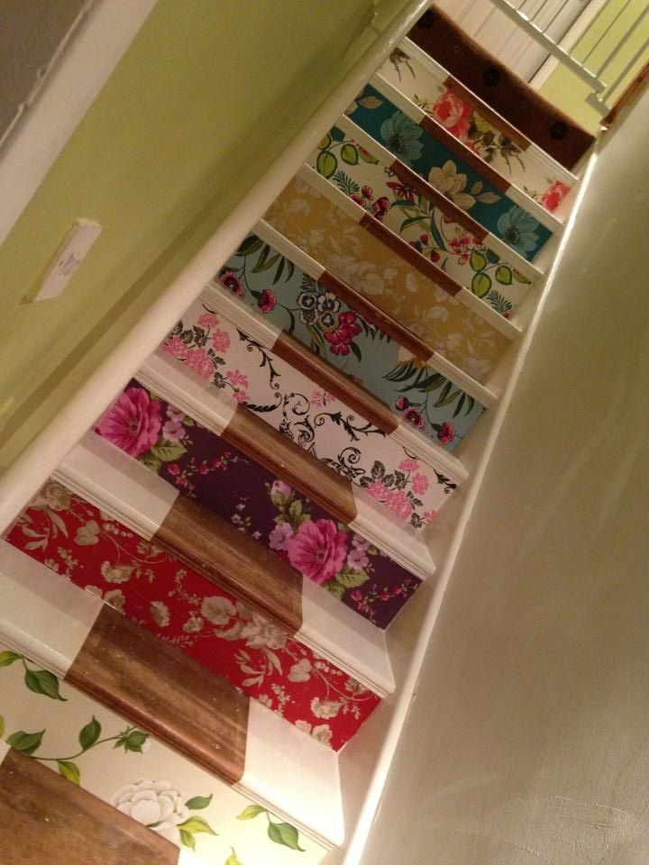 Wallpaper Staircase I Kinda Like This Idea Different Patterns