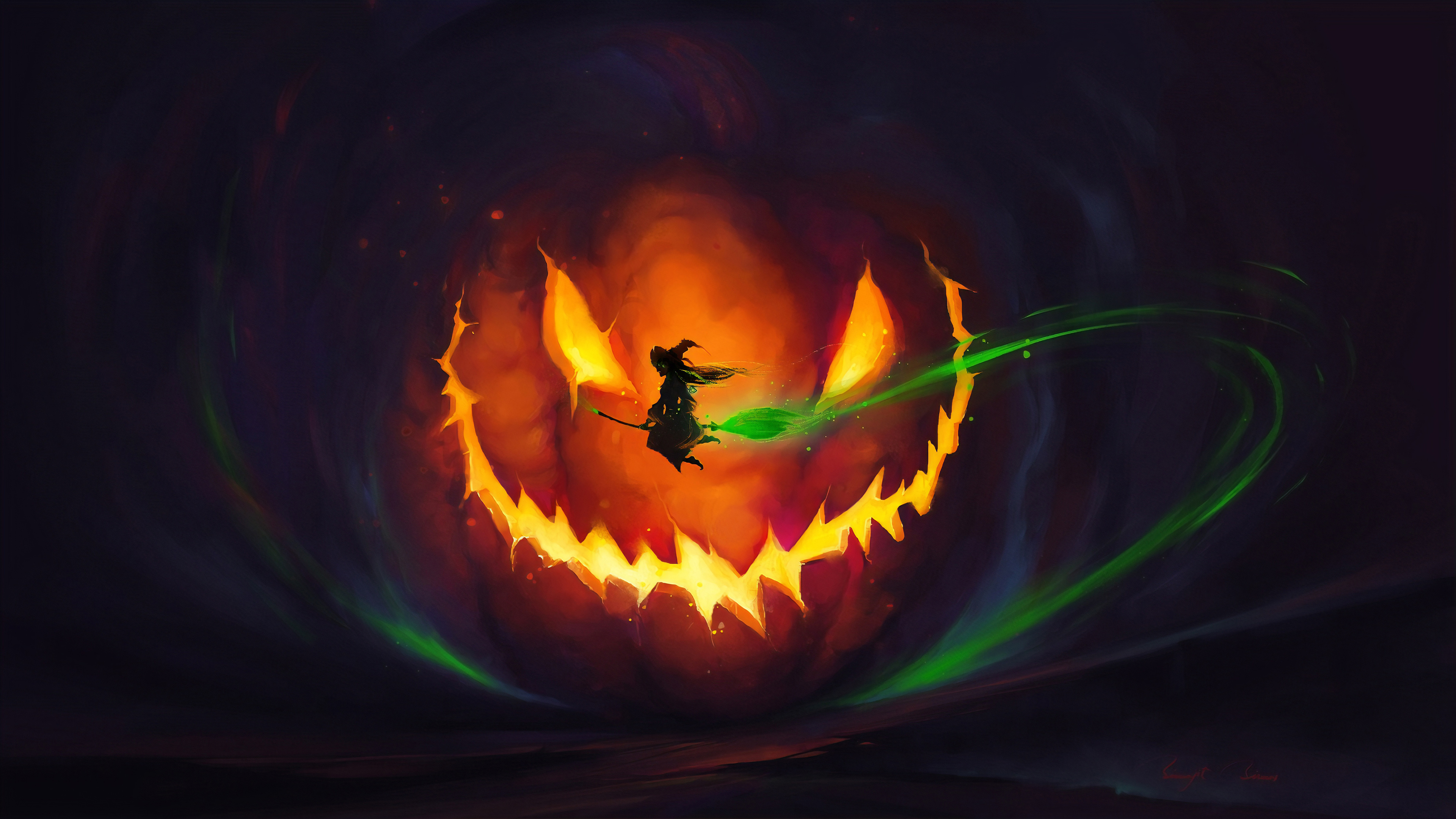 Halloween Witch 4k HD Wallpaper Image