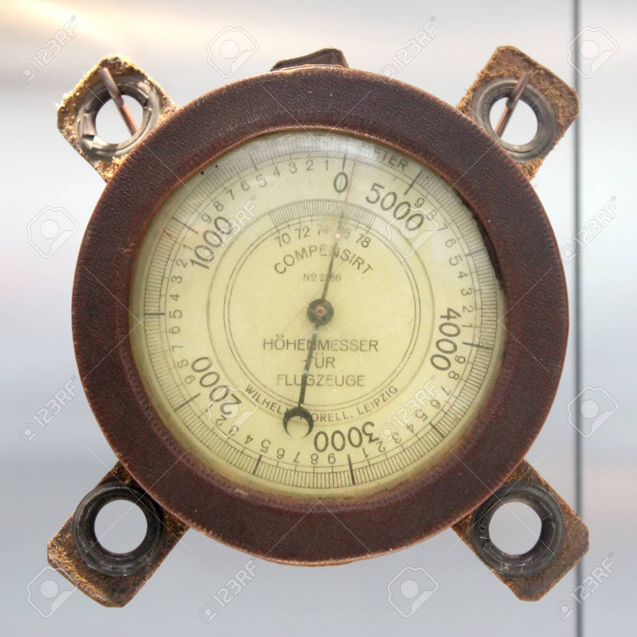 Free download Old Vintage German Altimeter Barometer With Based On A