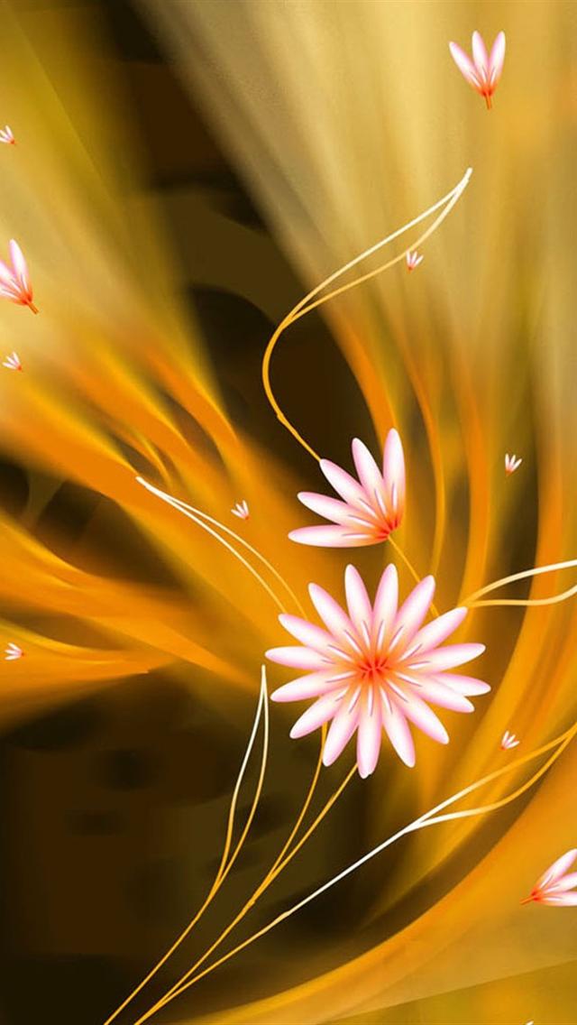 Nice Abstract Flower iPhone HD Background