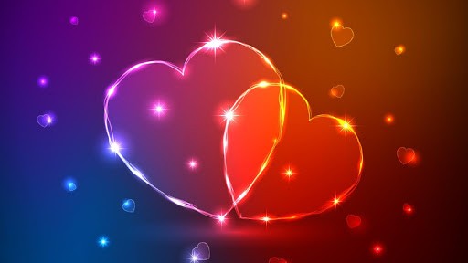 This Colorful Animated Hearts HD Live Wallpaper Show Heart Shapes With