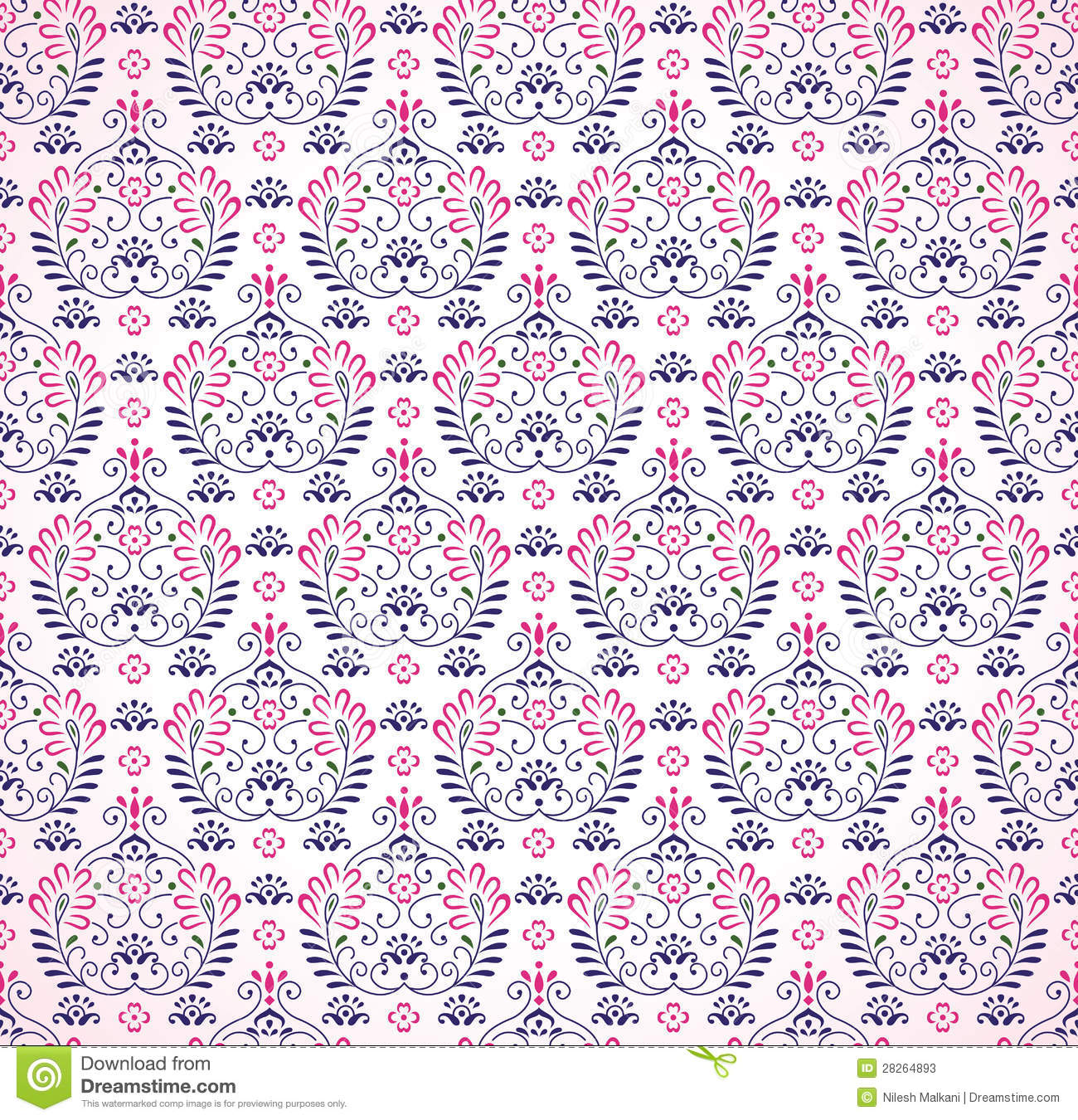 Pink Paisley Wallpaper Box