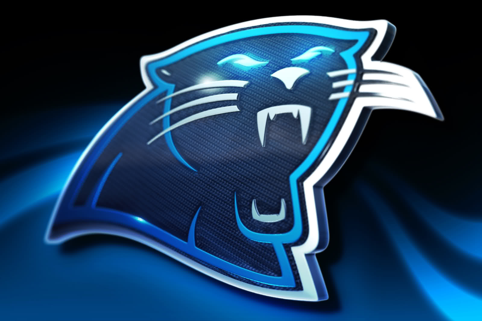 Nfl Panthers Logo Carolina Glowing