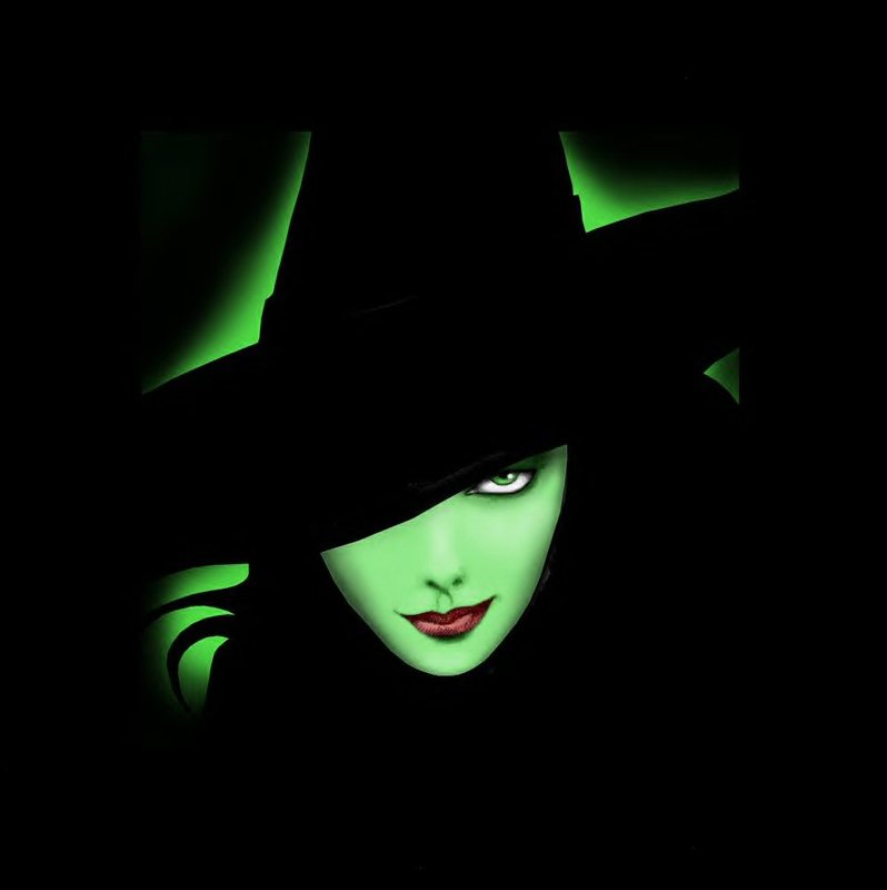 Wallpaper Halloween Green Witch