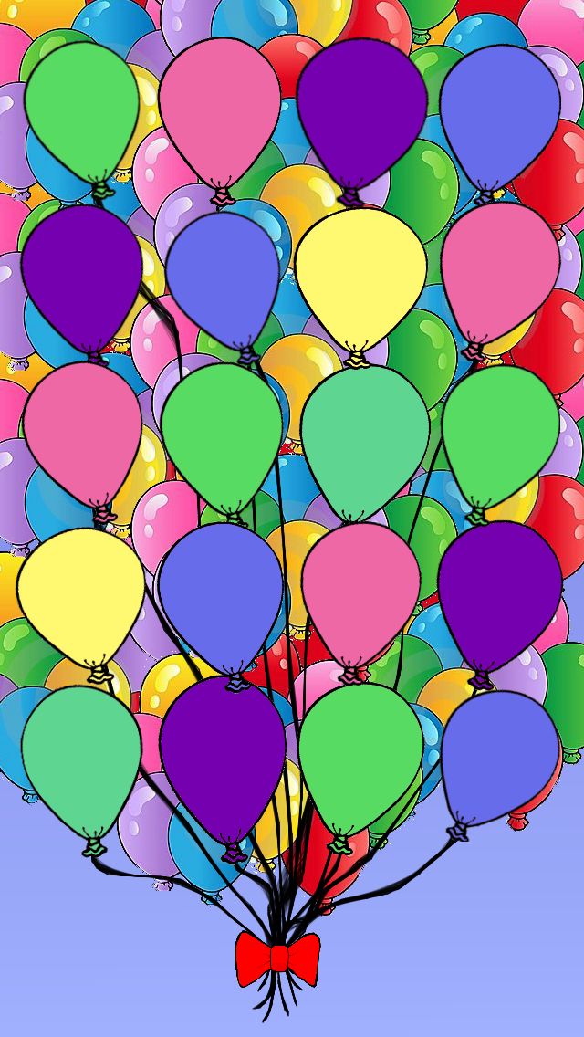 Very Colorful iPhone Wallpaper Balloons