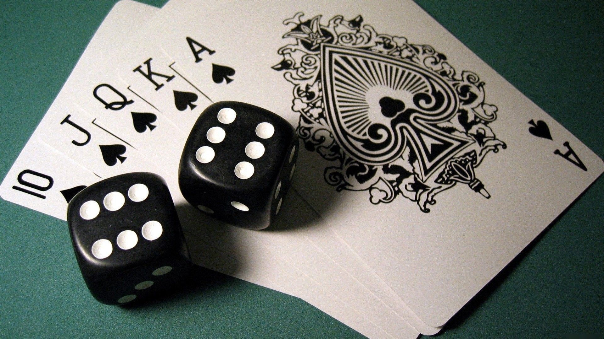 Love Playing Cards And Dice Wallpaper HD High