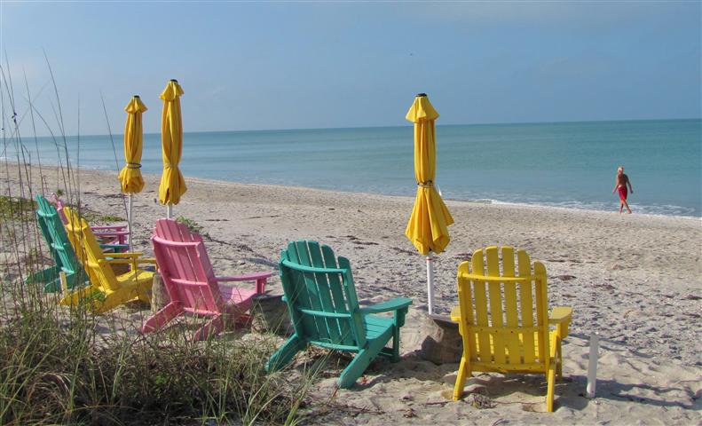 Beach Chairs Desktop Wallpaper On Captiva Island