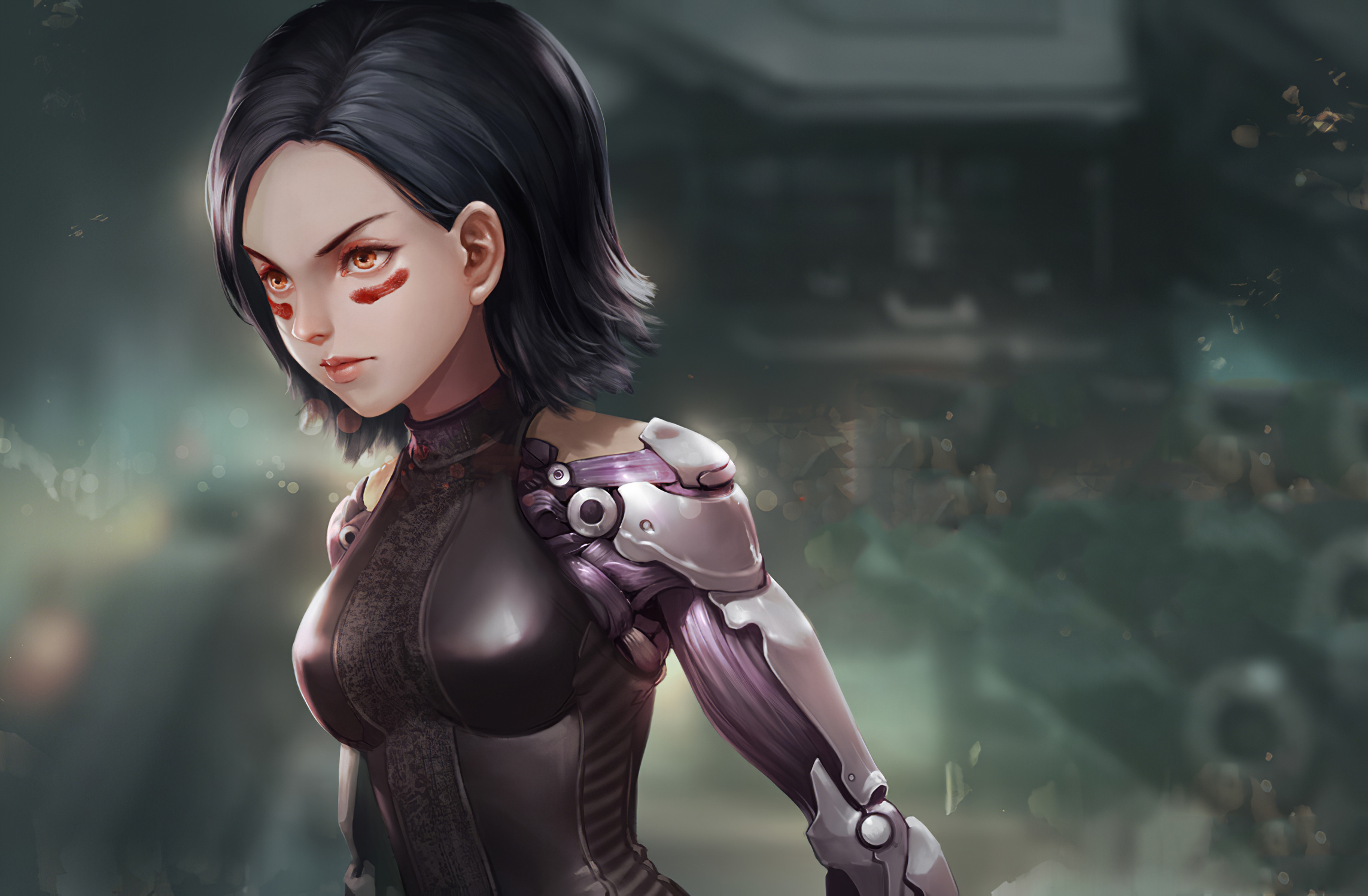 Alita Battle Angel Art New Wallpaper HD Movies 4k