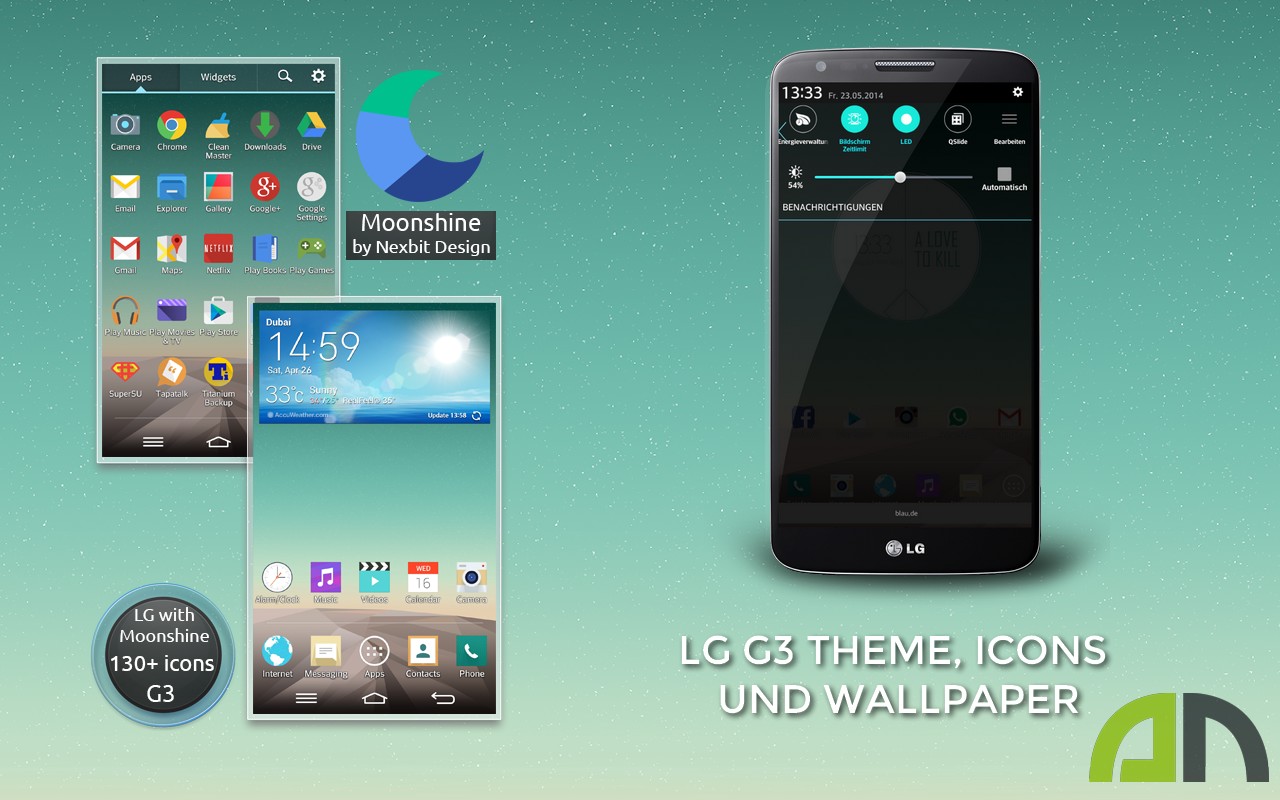 Lg G2 In G3 Optik Wallpaper Statusbar Und Homescreen Theme Jetzt
