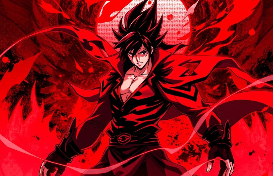 Red And Black Anime Wallpaper