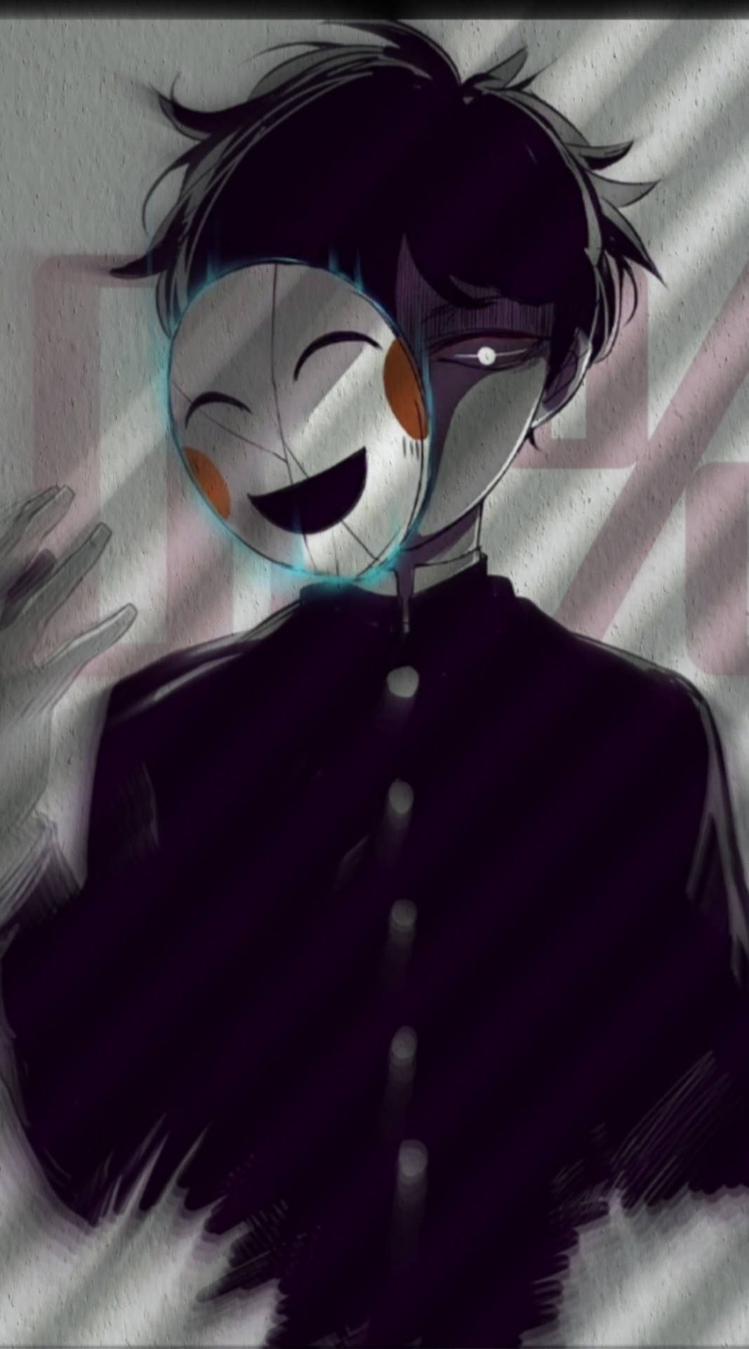 Sad Anime Happy Mask Aesthetic Wallpaper