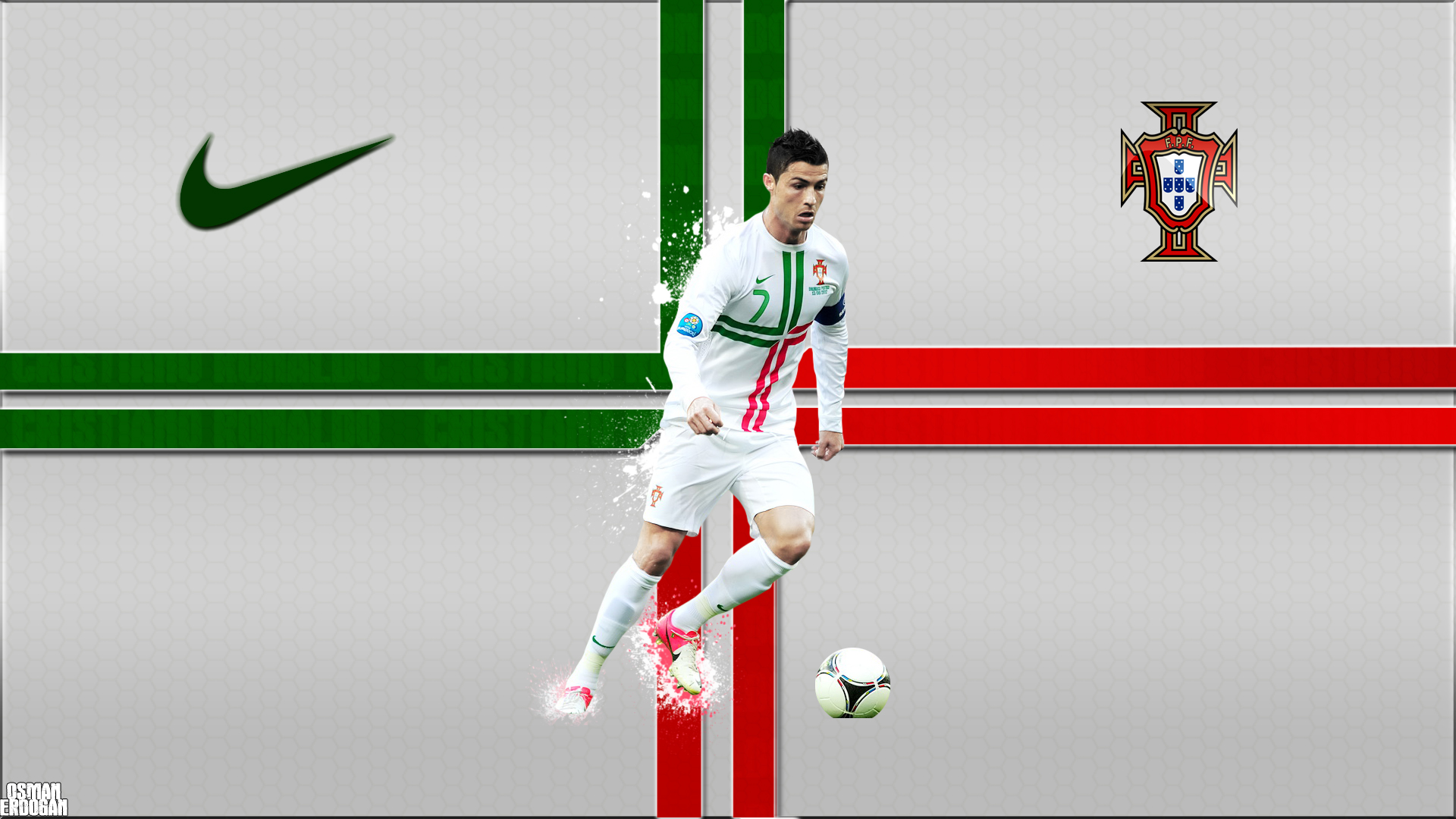 Cristiano Ronaldo Portugal Wallpaper By Osmanerdogan