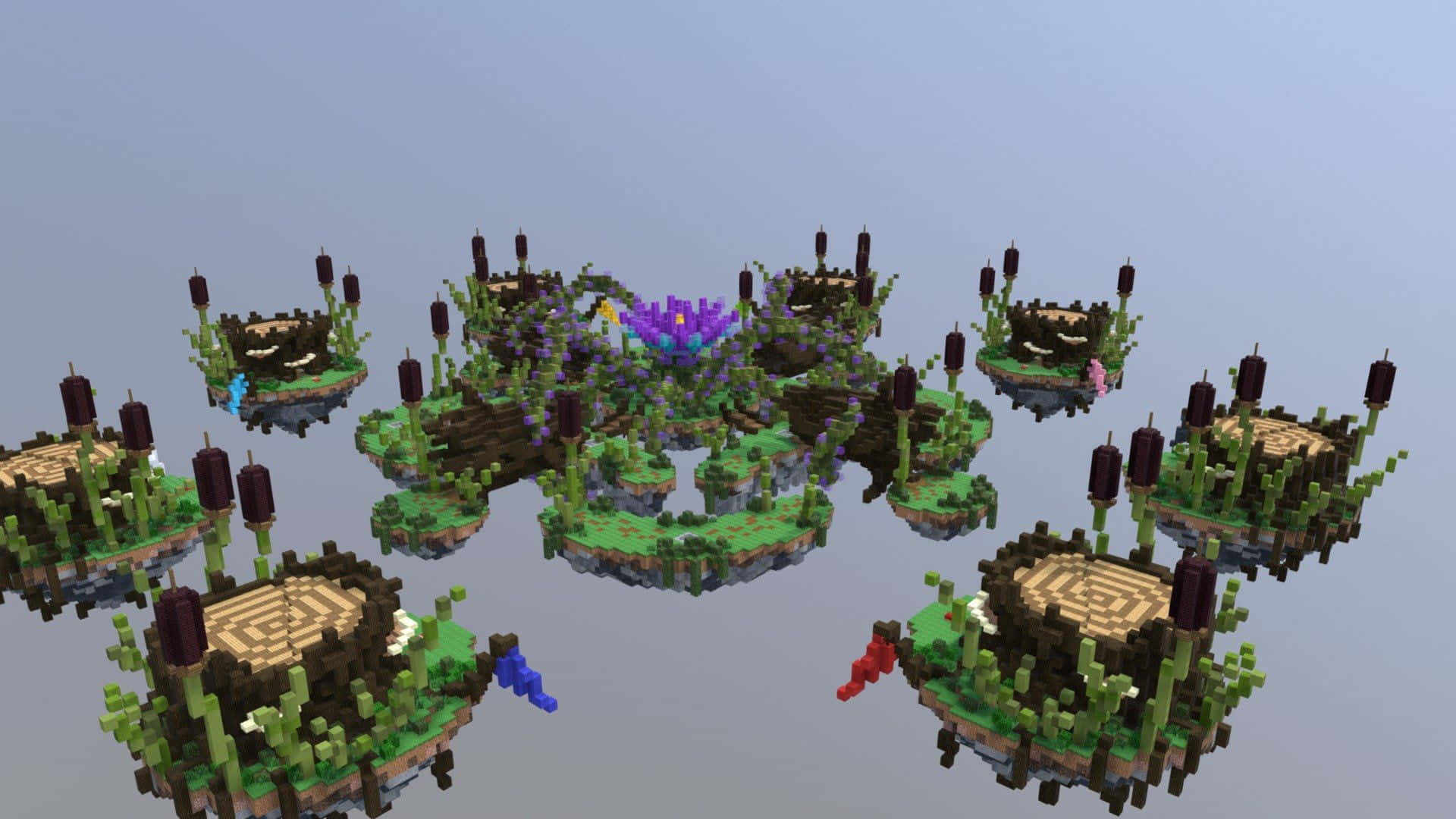 Stunning Of The Minecraft Landscape Wallpaper