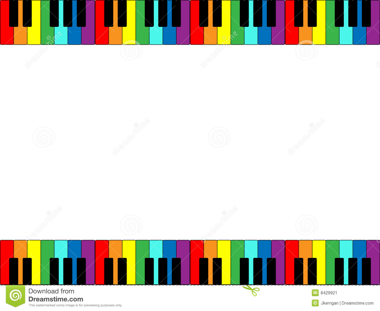 Piano Keyboard Art Piano keyboard border stock