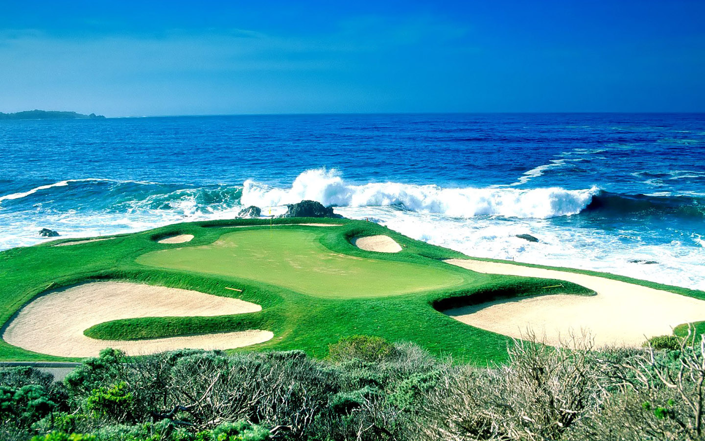 Golf Course Beautiful Beach Wallpaper Cool HD
