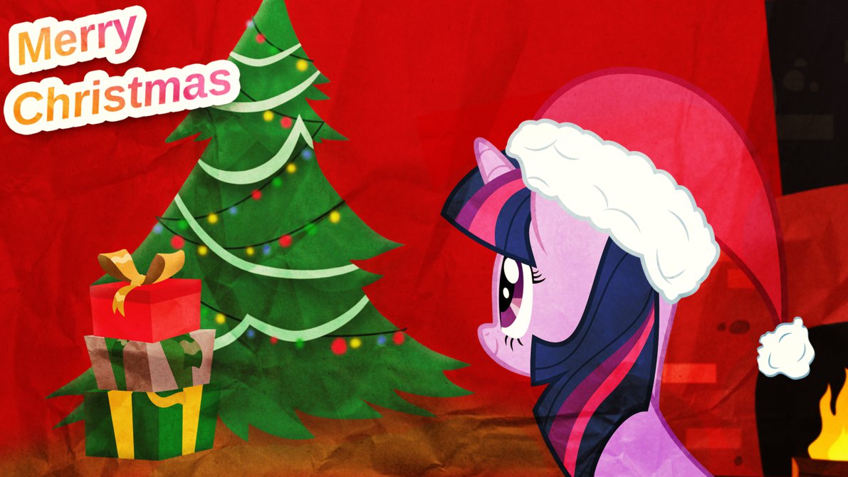Merry Xmas My Little Pony Wallpaper By Mylittlebroniede On