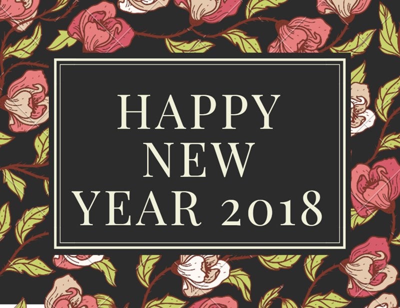 Happy New Year 2018 Wallpaper for Mobile WhatsApp 800x616