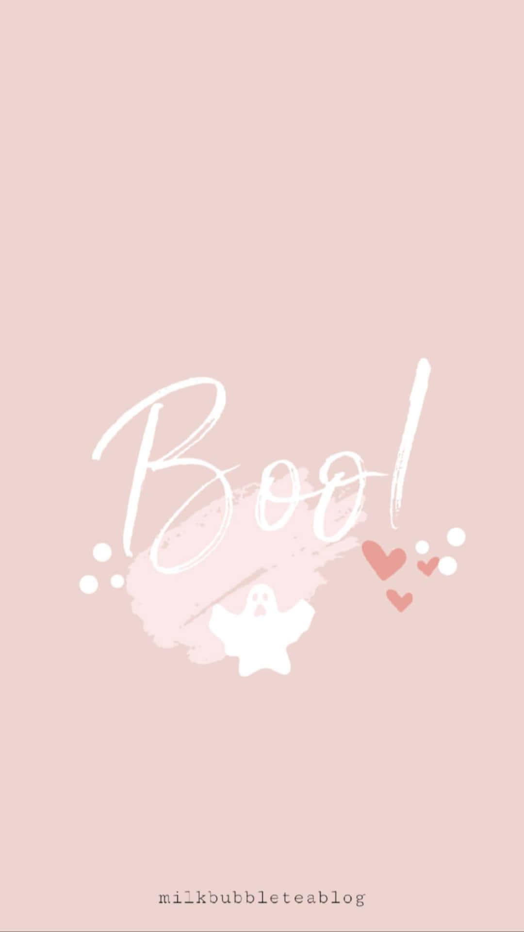 Pink Halloween Aesthetic Wallpaper